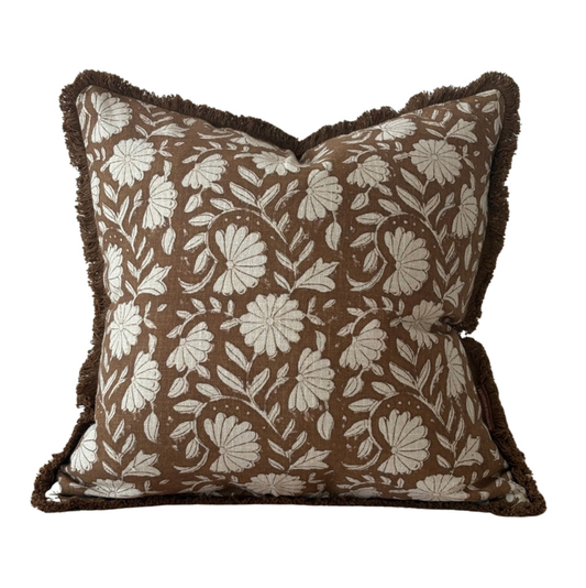 Sadie Rust Print Cushion 45x45cm