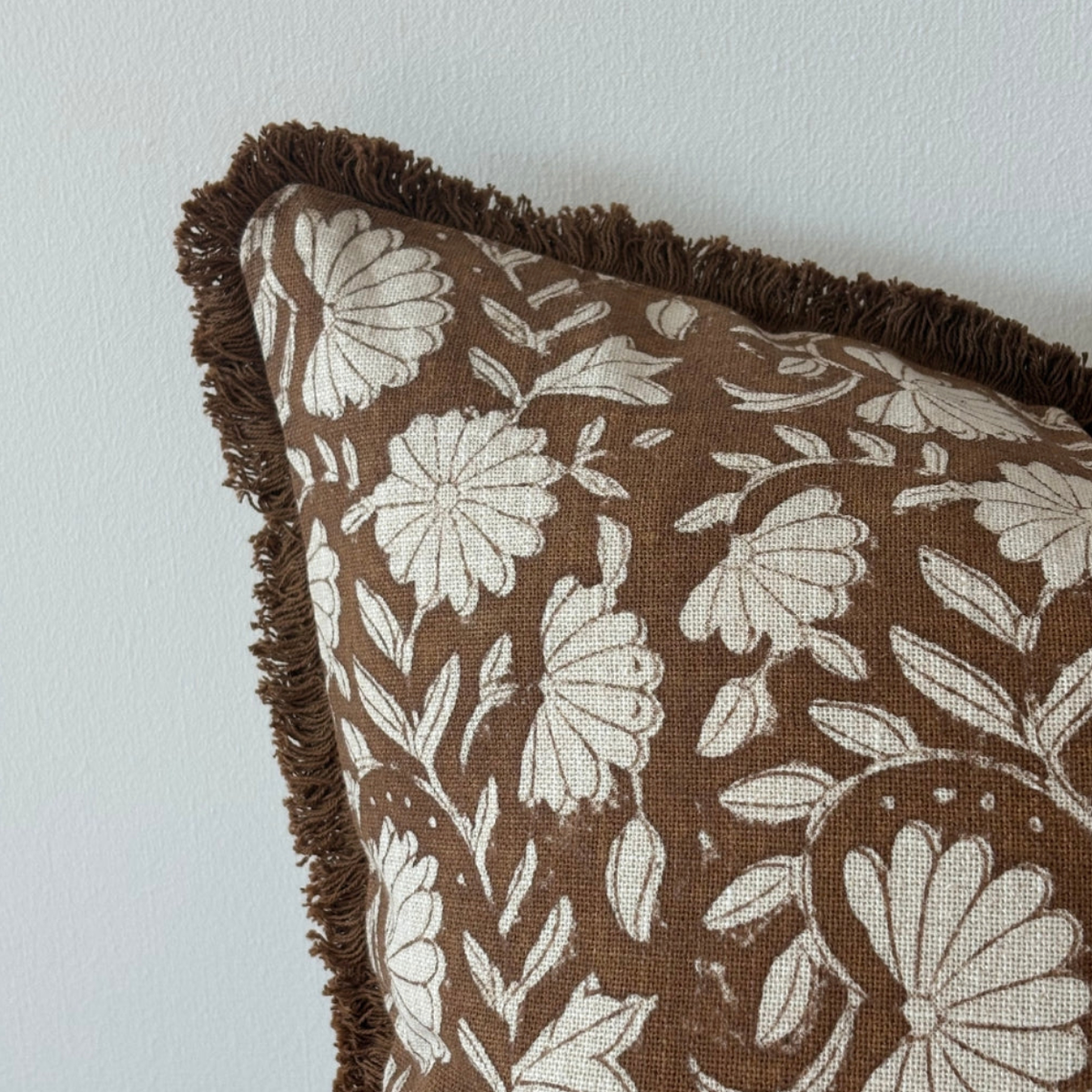 Sadie Rust Print Cushion 45x45cm