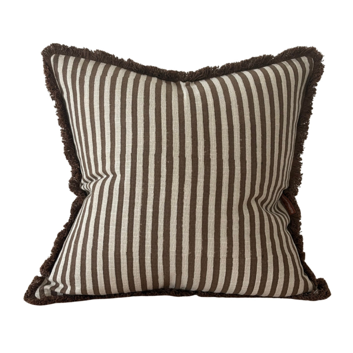 Sadie Brown Stripe Cushion 45x45cm