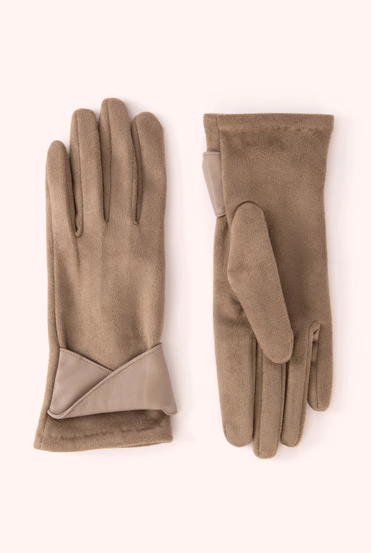 Taupe Suede Gloves