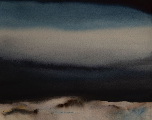 Dave Thomas Original Watercolours - “TUNDRA” A2 card mounted