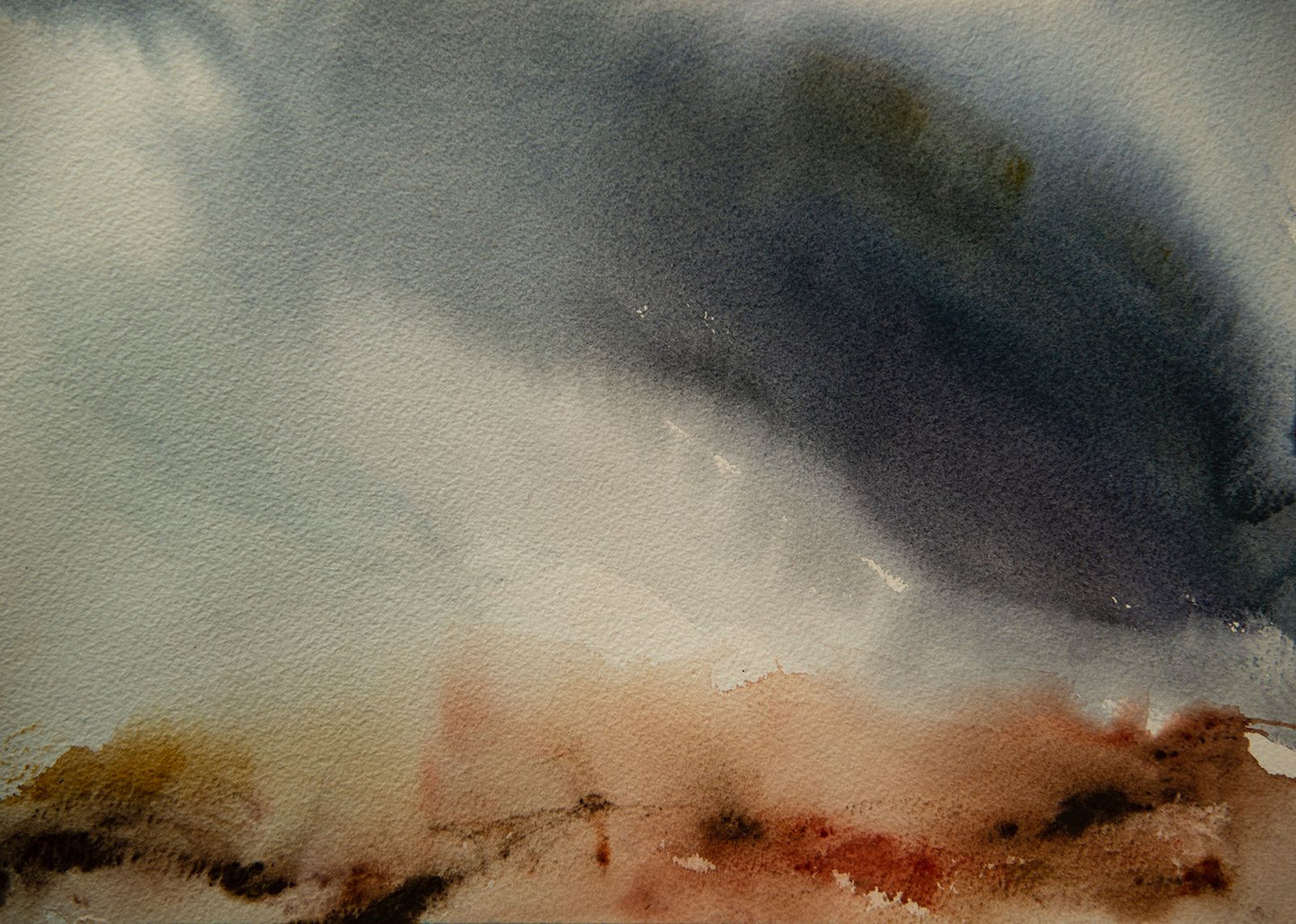 Dave Thomas Original Watercolours - “IMMINENT” A2 card mounted