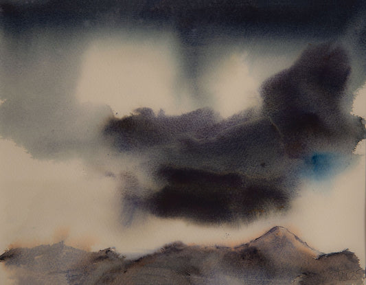 Dave Thomas Original Watercolours - “IT COULD BE DARKER” A2 card mounted