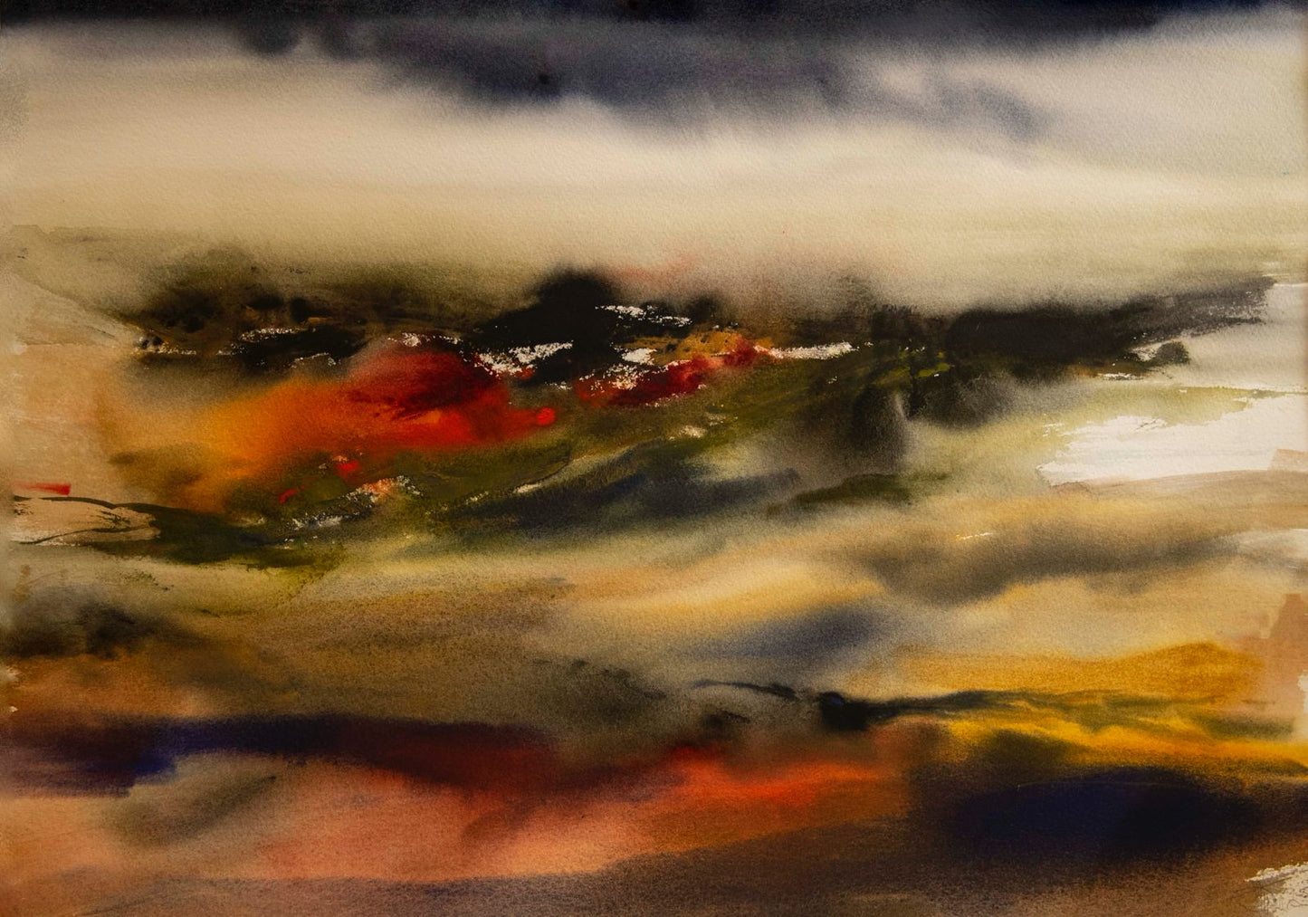 Dave Thomas Original Watercolours - “FAR AWAY” A1 Frame