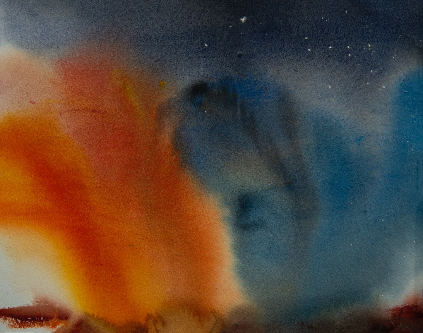 Dave Thomas Original Watercolours - “AURORA” A2 card mount