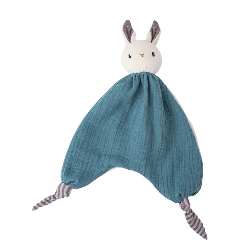 Blue Organic Cotton Rabbit Comforter