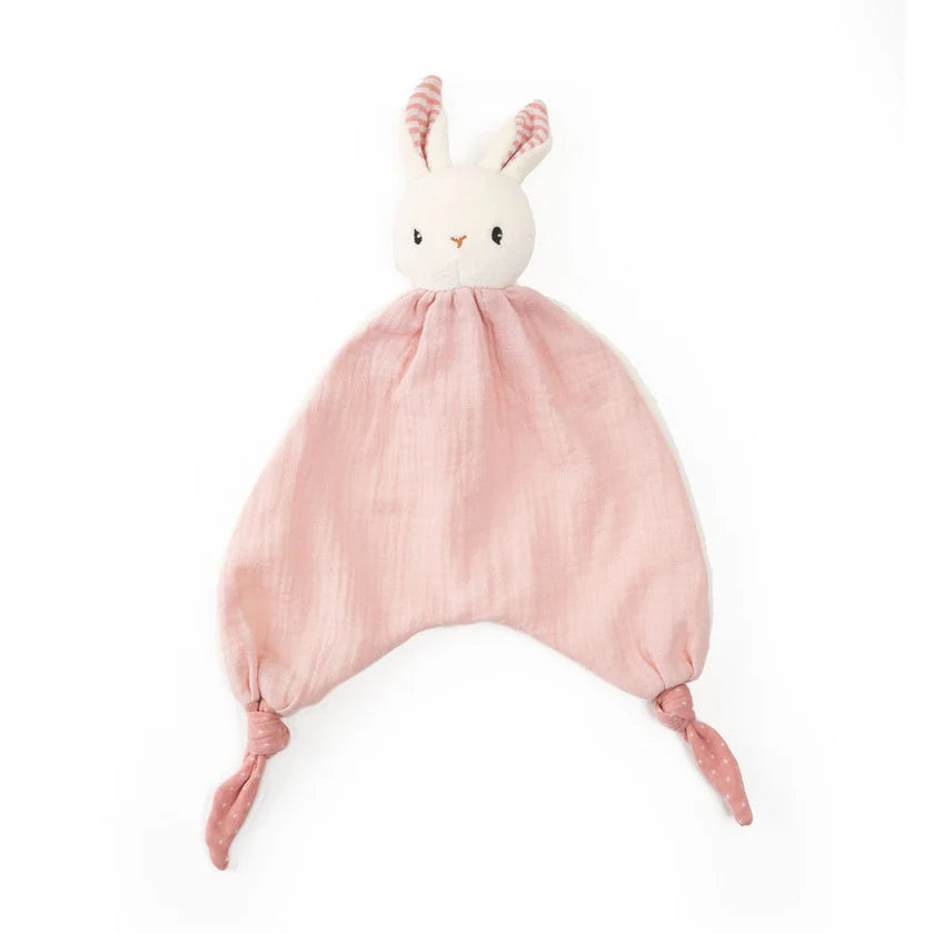 Pink Organic Cotton Rabbit Comforter