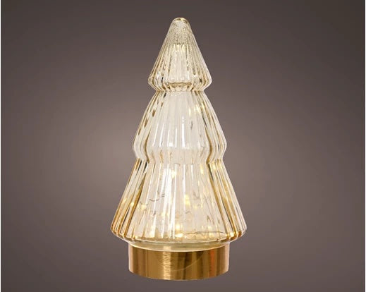 Gold Festive Tree w LED Lights