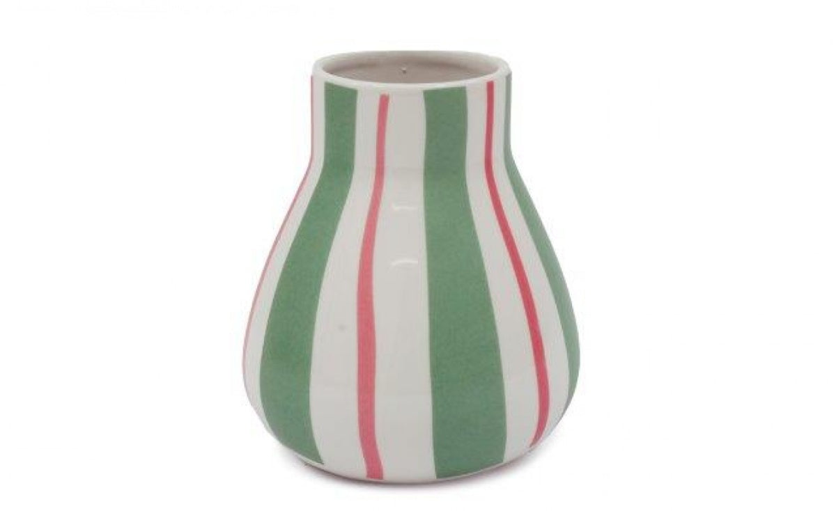 COCKTAIL STRIPE VASE, 14CM