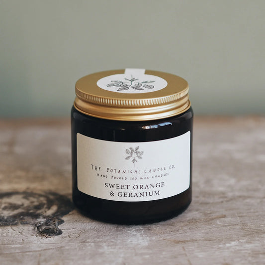 Sweet Orange & Geranium Scented Candle - 3 sizes