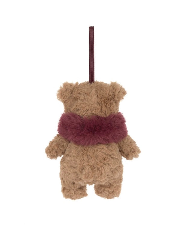 Jellycat Bartholomew Bear Winter Warmer Decoration