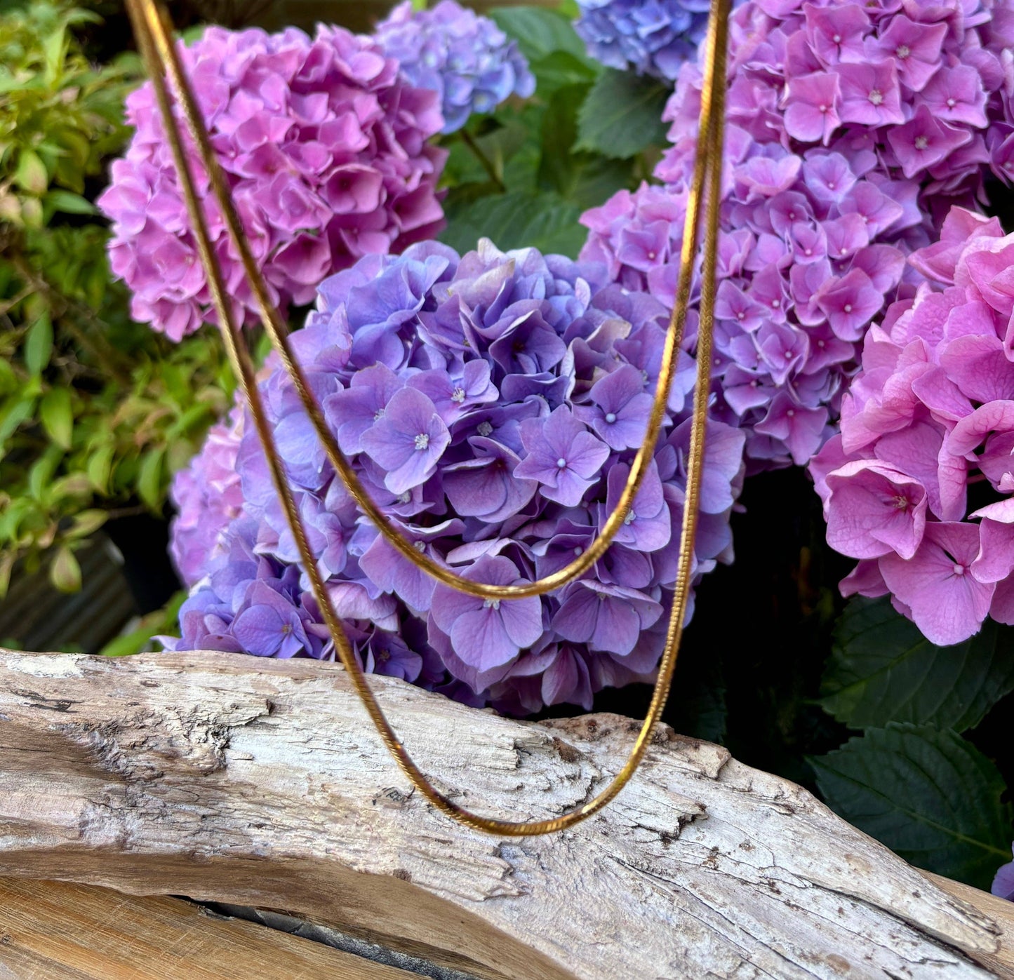 18ct Silver Plated Long Snake Chain Necklace OR30