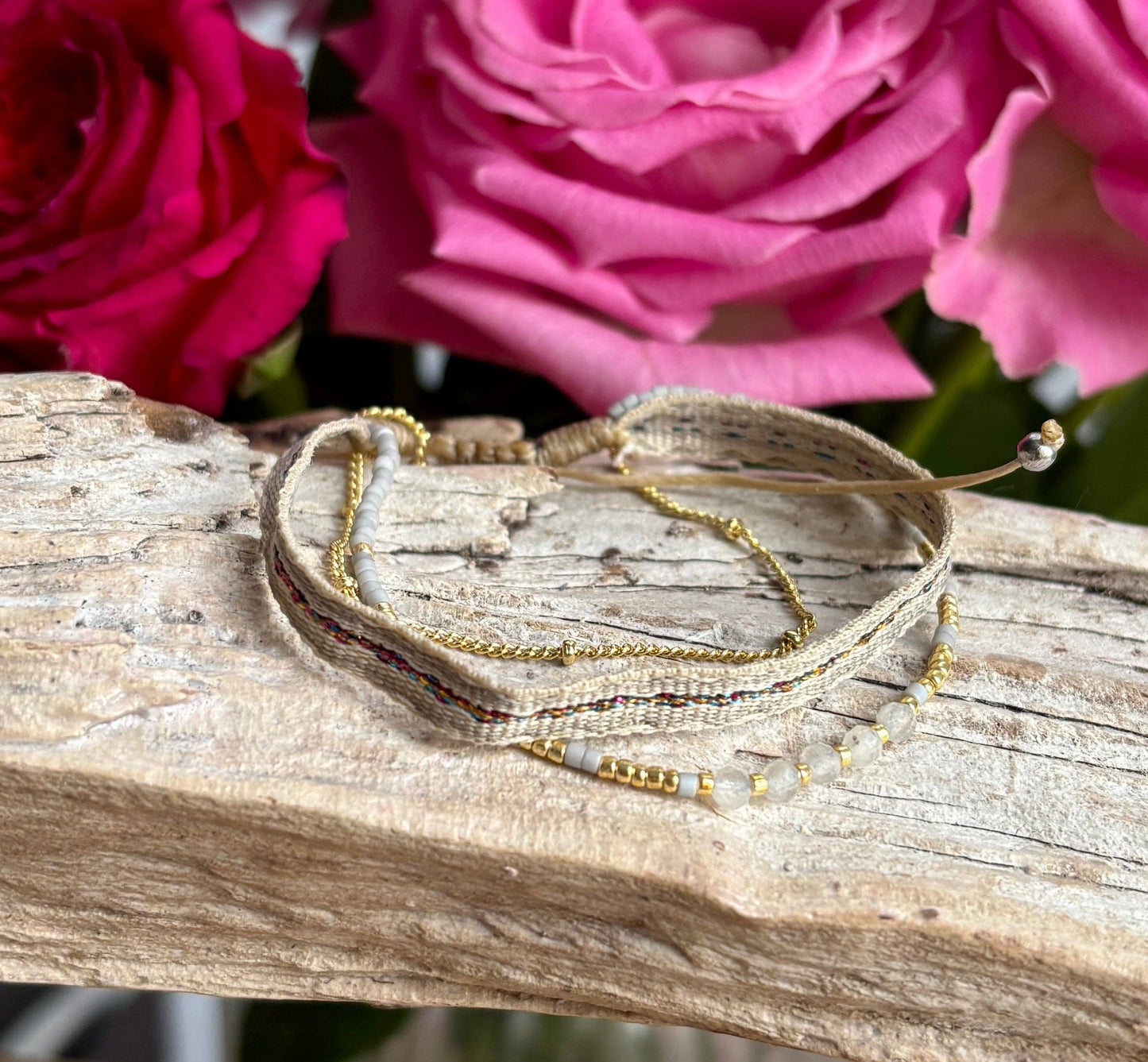Miyuki Multi Strand Adjustable Bracelets - Green OR80