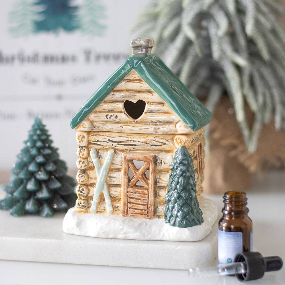Winter Cabin Ski Chalet Oil Burner