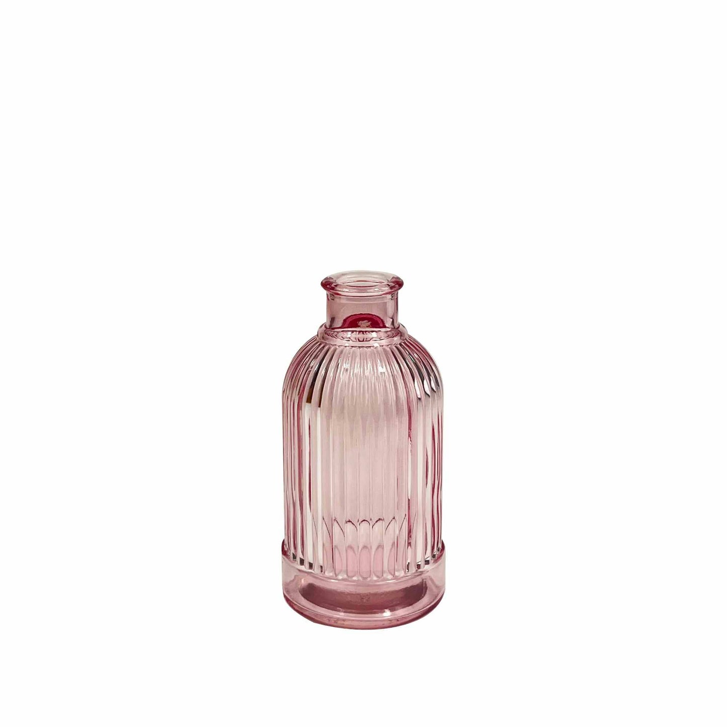 Pink Cottage Garden Glass Bottle Bud Vase / Diffuser