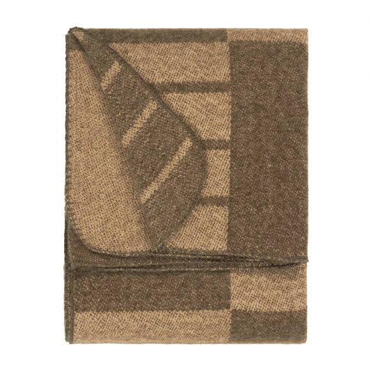 Harlech Woven Reversible Brown Throw 130 x 180cm