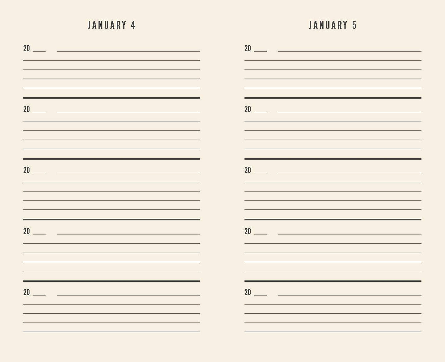 Canvas One Line a Day - A Five-Year Memory Journal