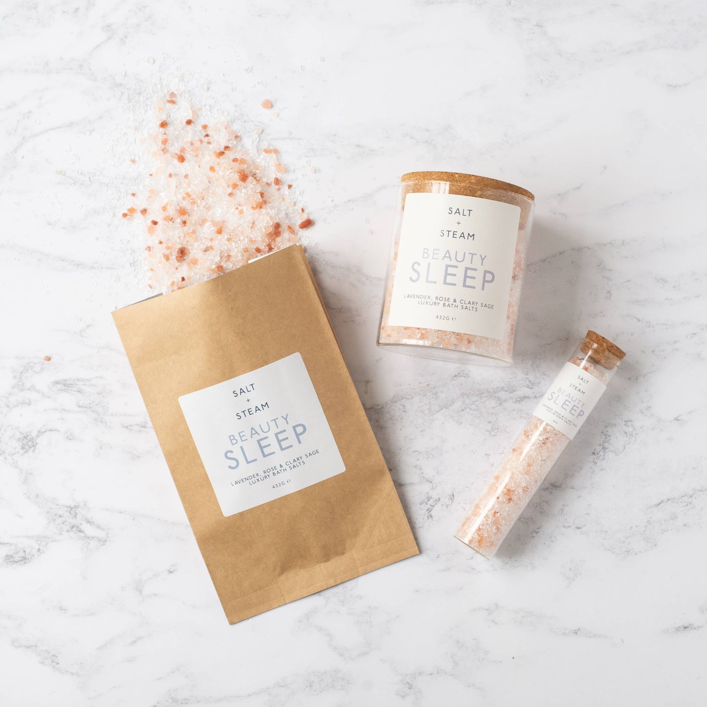 Beauty Sleep - Lavender & Rose Bath Salts 432g Jar