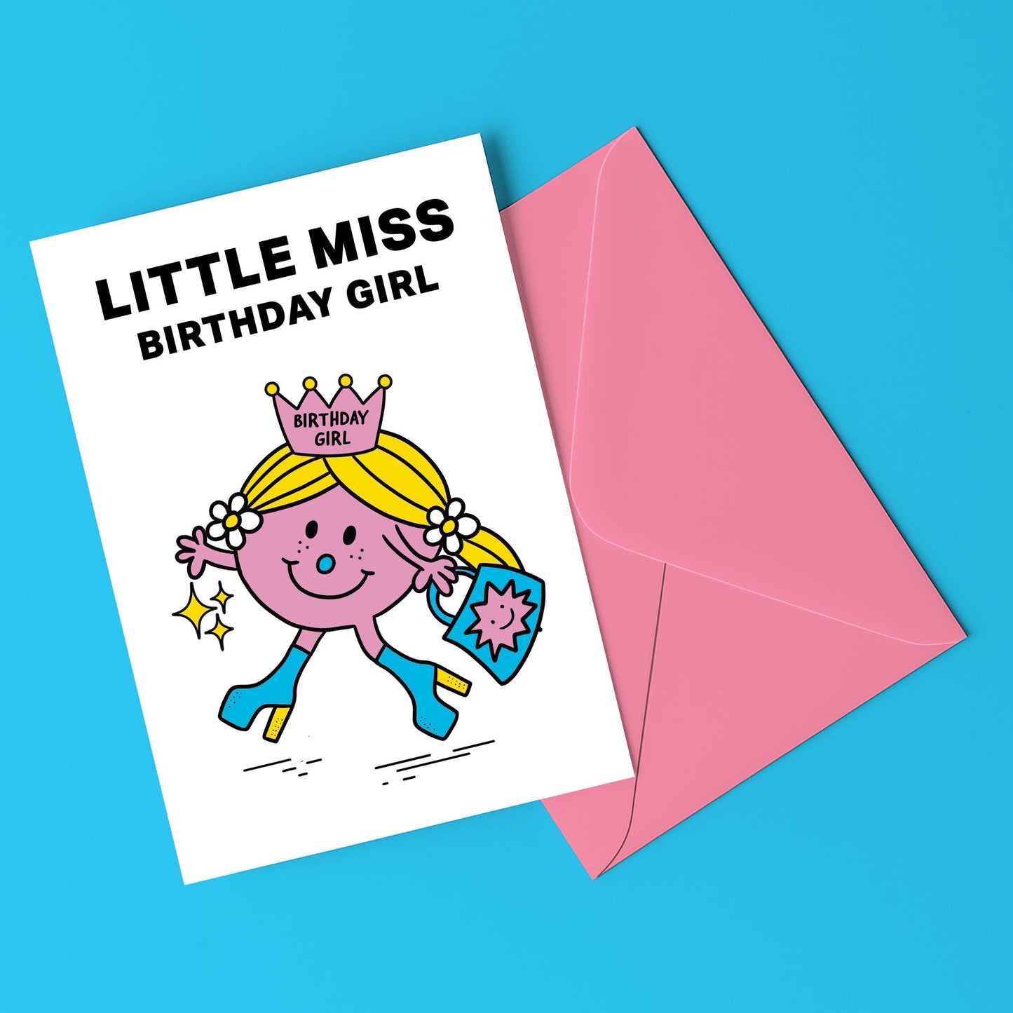 LITTLE MISS BIRTHDAY GIRL Birthday Card