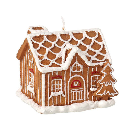 WAX CANDLE CANDY CANE HOUSE