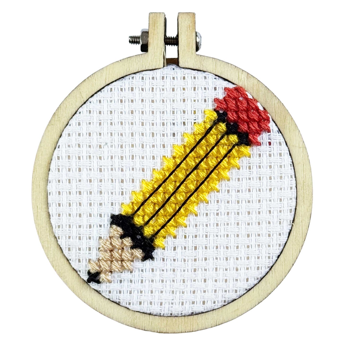 Thank You, Teacher! (Pencil) Mini Matchbox Cross Stitch Kit