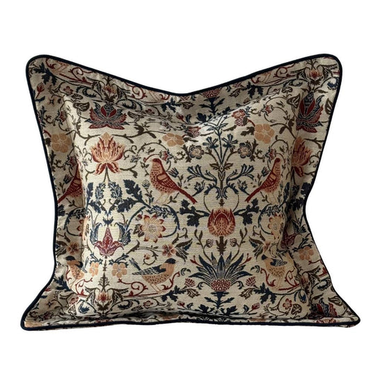 Orla Floral Print Flanged Edge Cushion 45x45cm