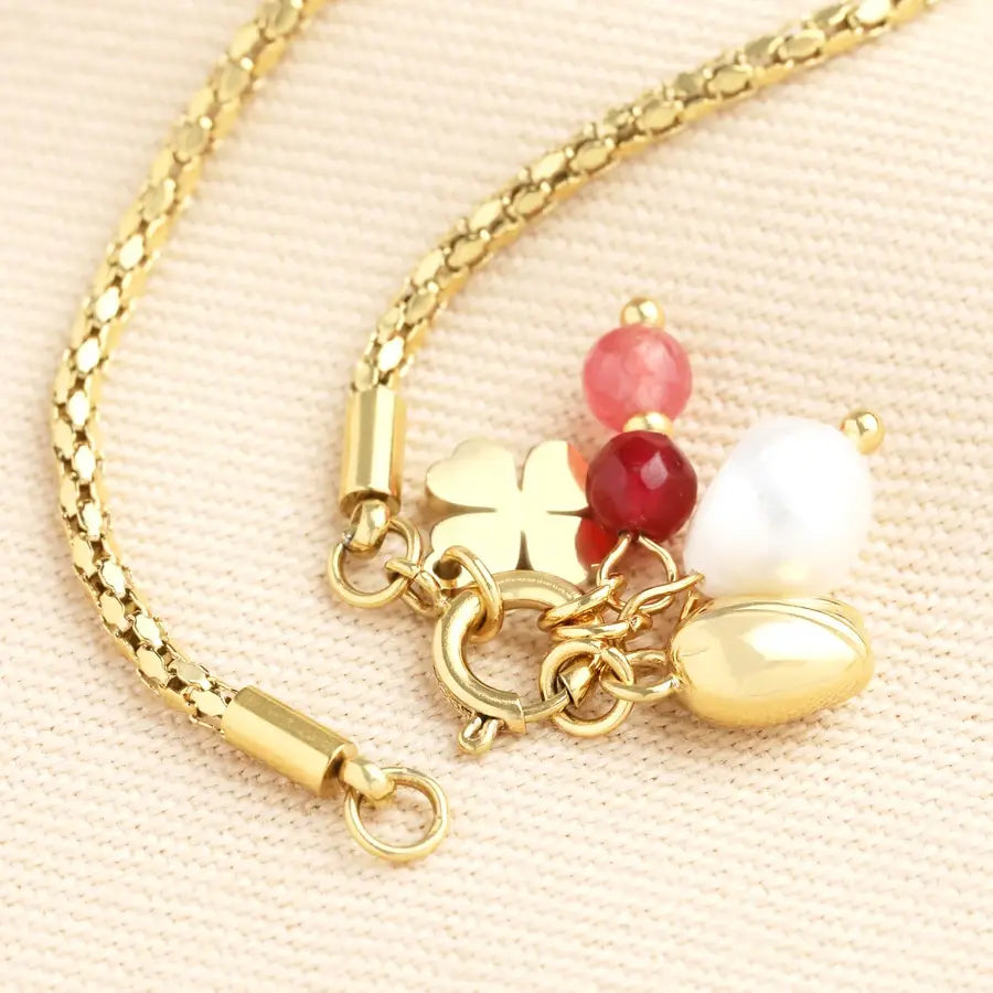 Clover & Barrel Charm Necklace