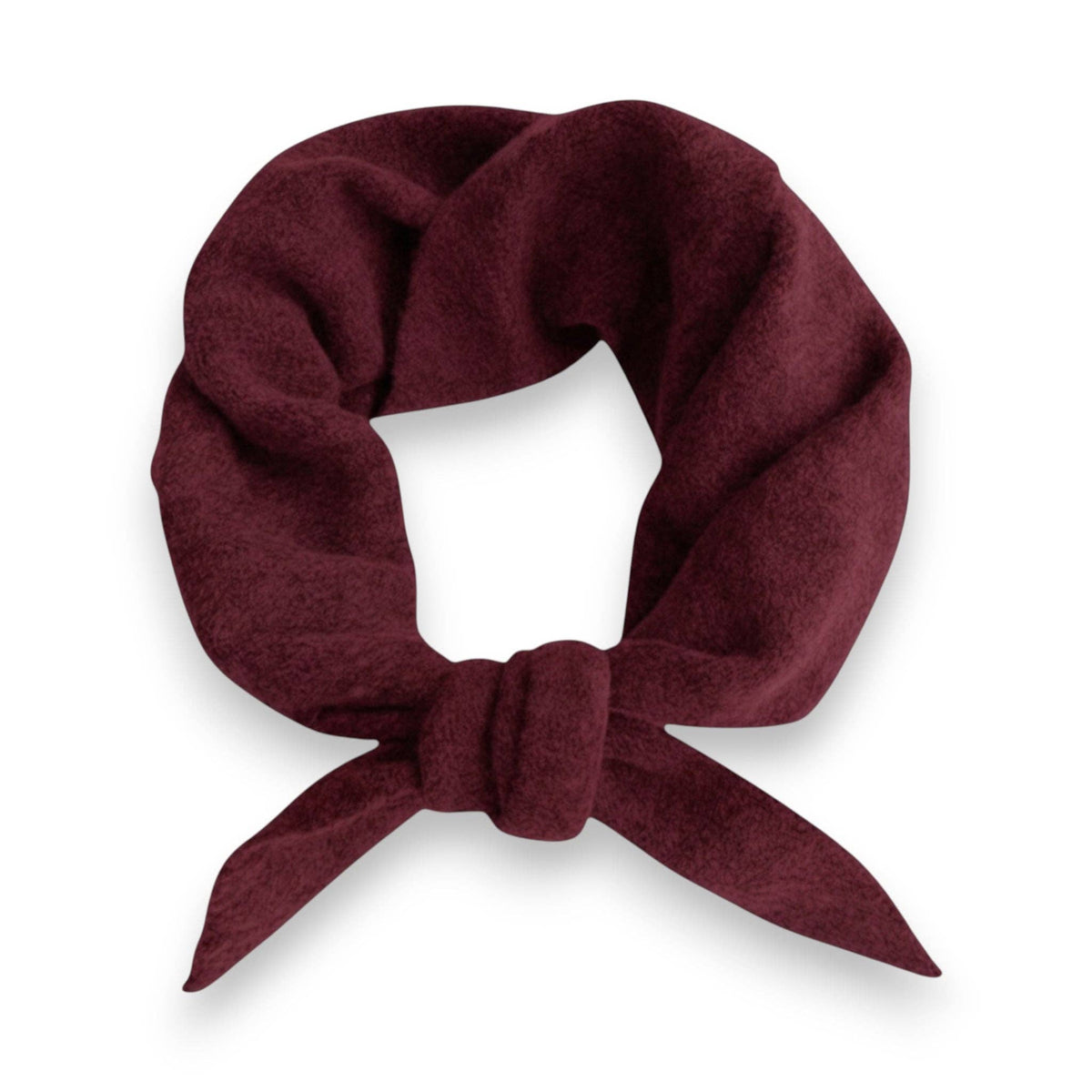 Plain Wool Blend Light Weight Triangle Neck Scarf: Brown