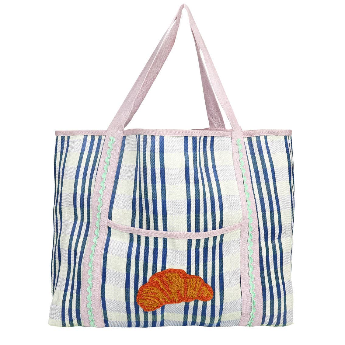 Recycled Plastic Croissant Tote Bag