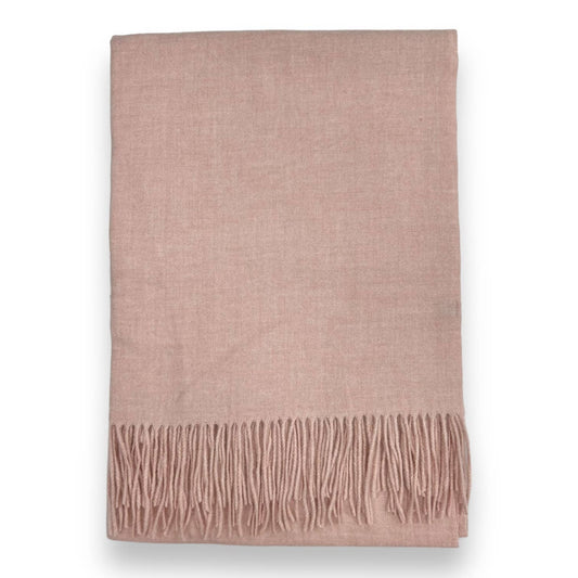 Cashmere Blend with Tassels - Dusky pink