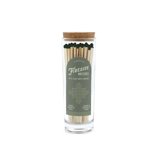 Fireside Safety Matches - Olive Green Tip