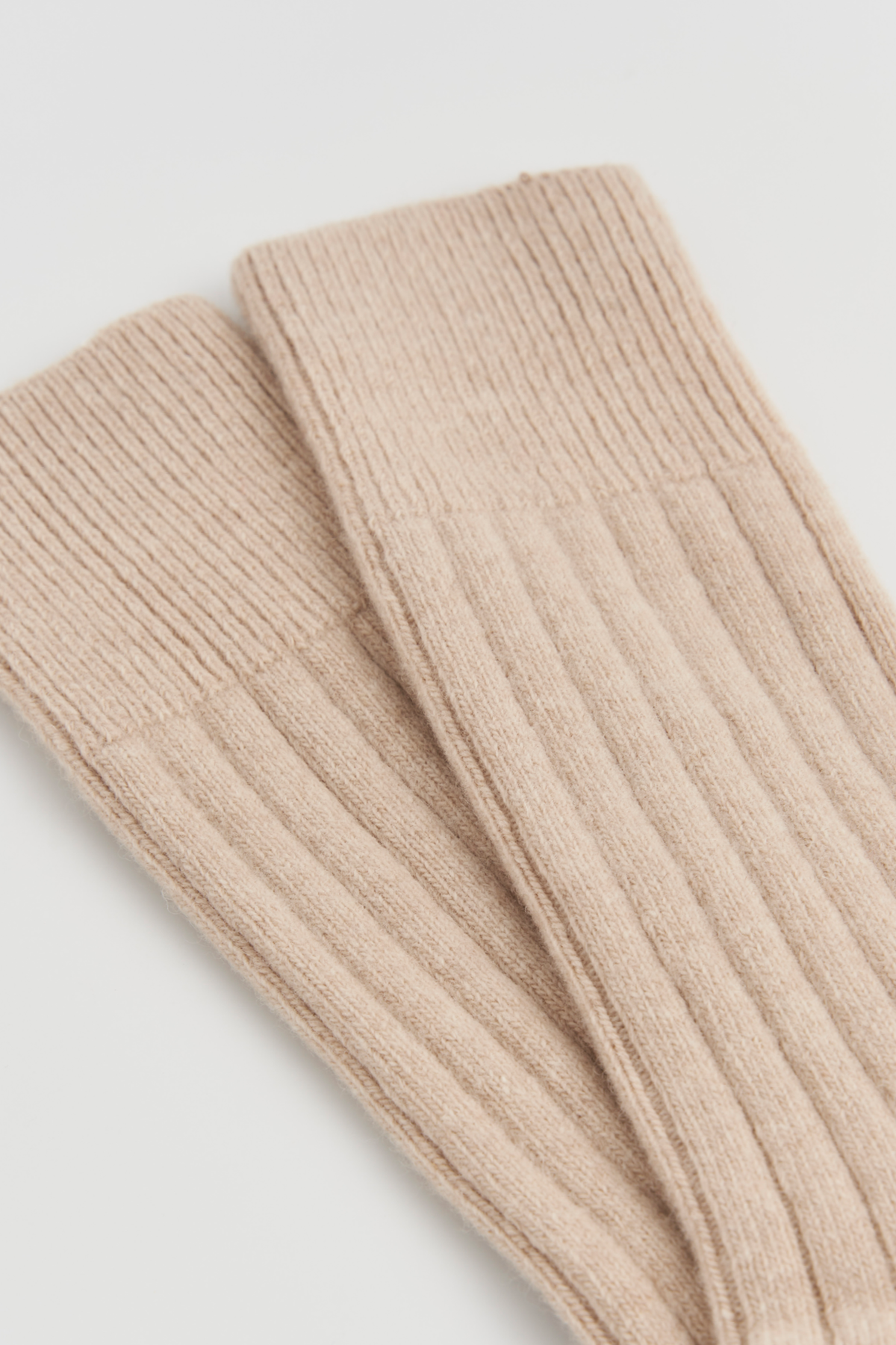 Milky Tea Beige Merino Bed Socks - UK 4-8