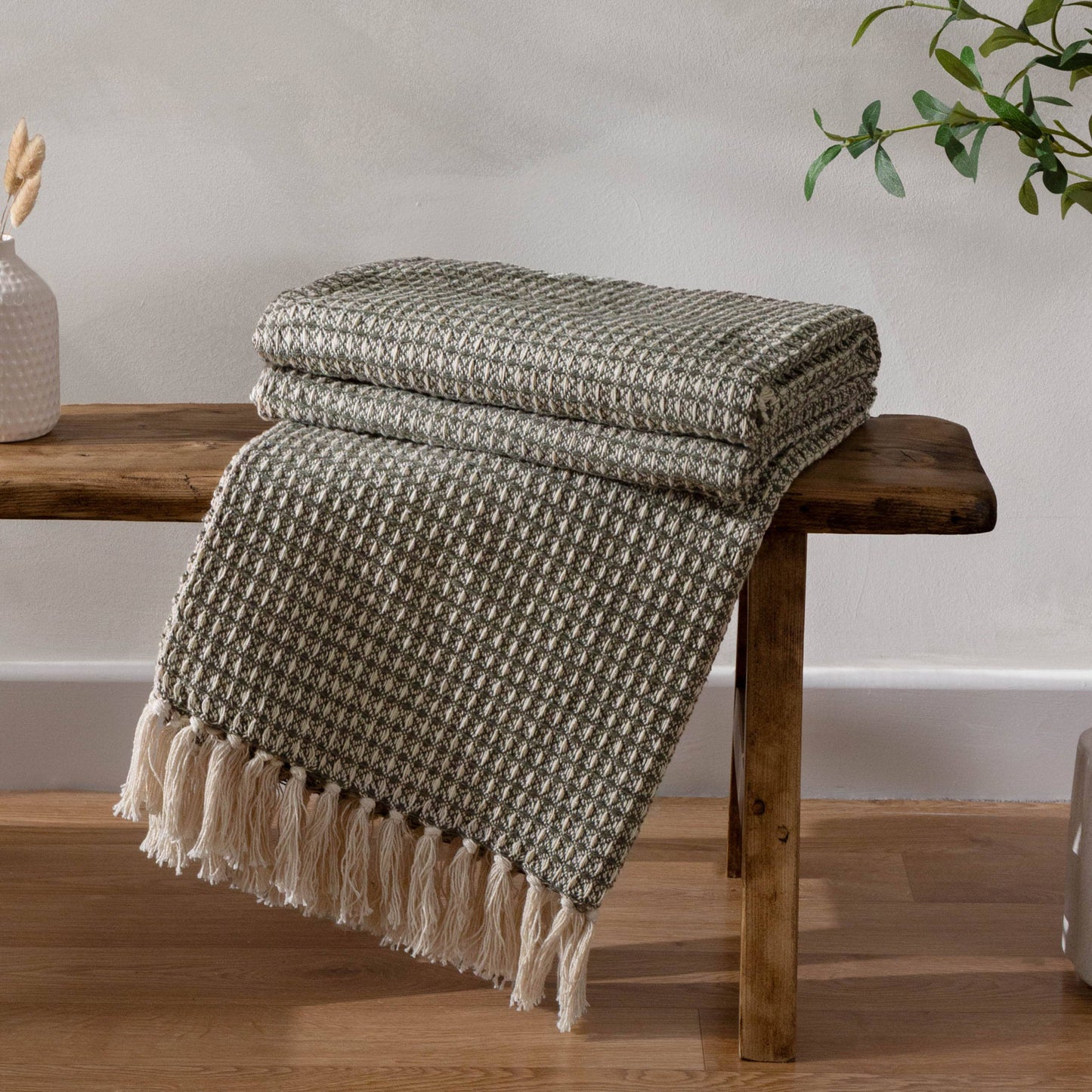 Lorne Throw Lichen Green 150 x 200cm