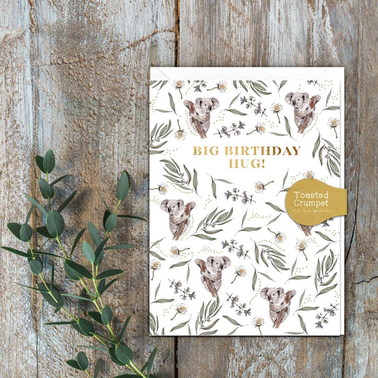 A Big Birthday Hug Koala Card (Cello-Free)