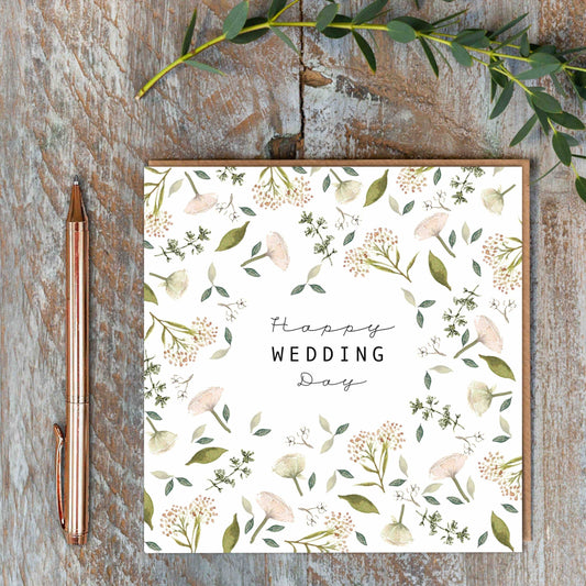 Happy Wedding Day Card (Cello-Free)