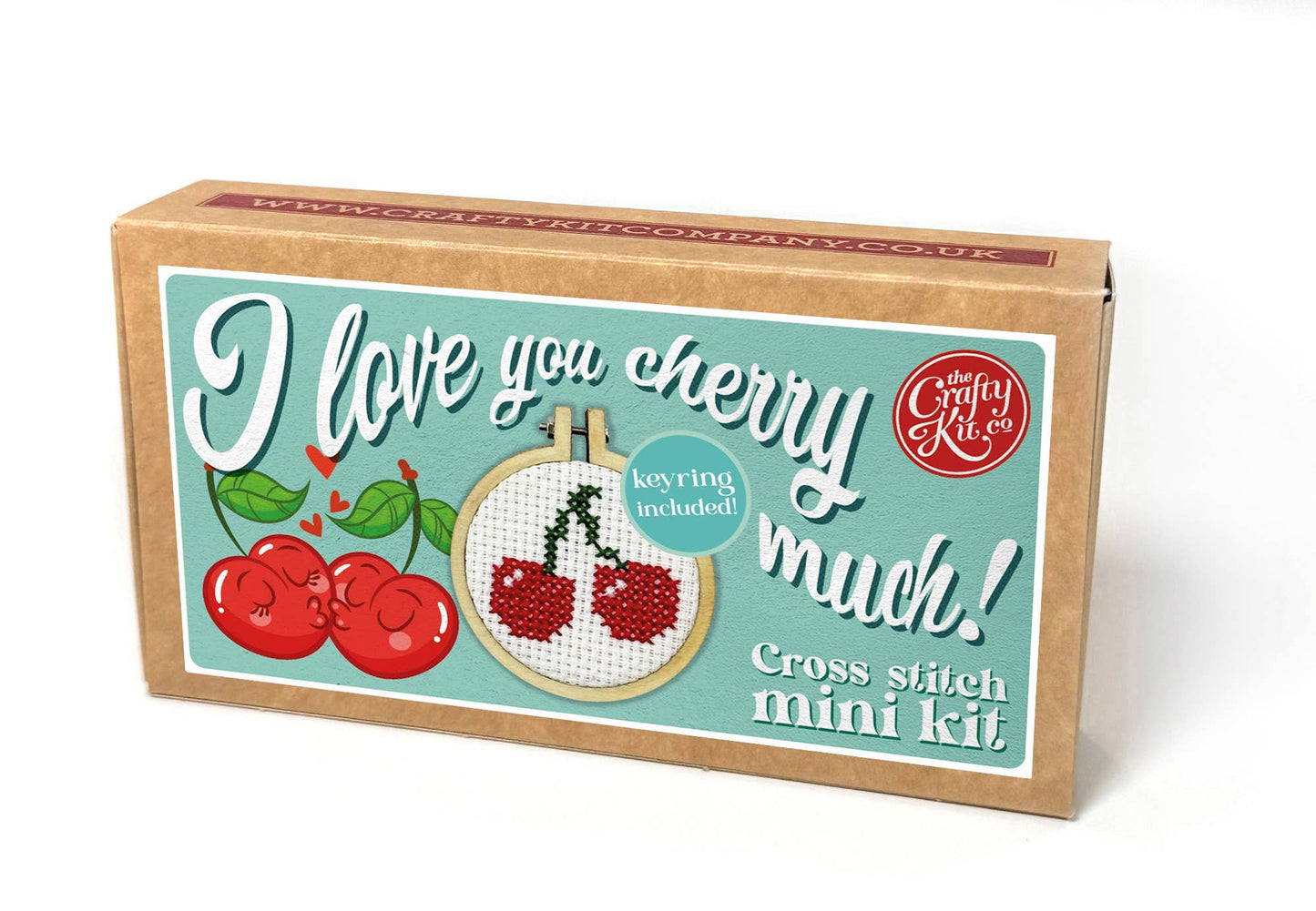 I Love You Cherry Much! Mini Matchbox Cross Stitch Kit