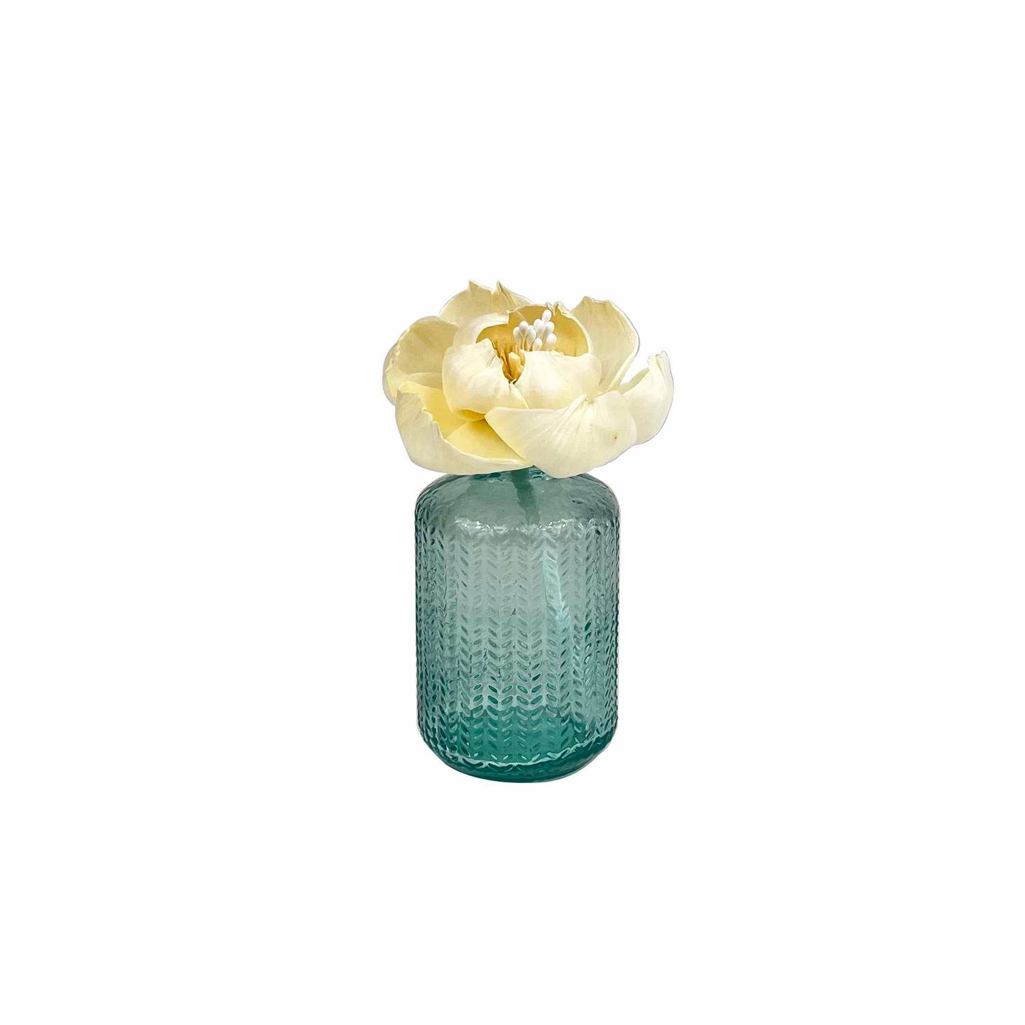 Glass Bottle - Herb Garden - Green/Blue