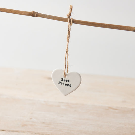 Best Friend Hanging Heart