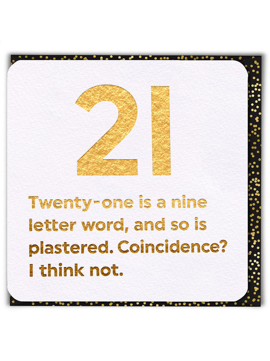 21st - Birthday Card