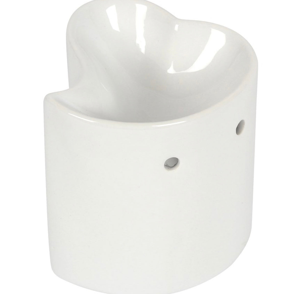 White Heart Wax Melt Burner