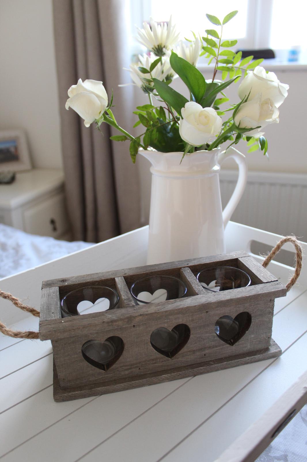 Rustic Wooden Heart Tea Light Holder - 2 sizes available