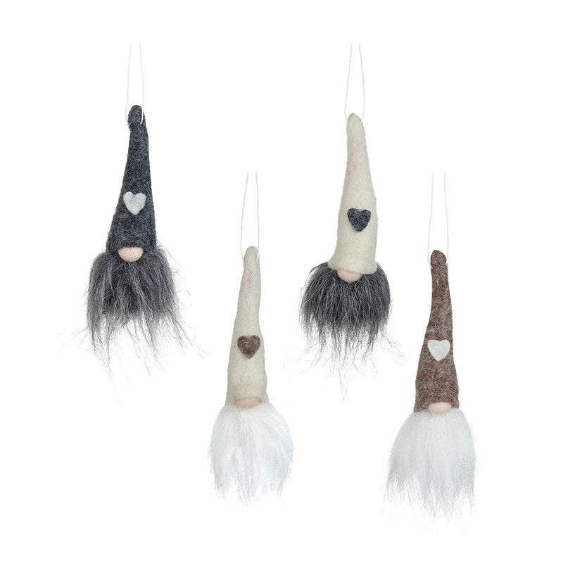 Mix Of 4 Hanging Gonk Decorations