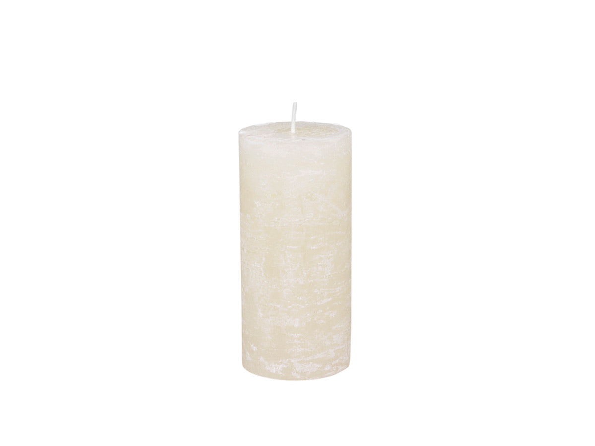 Cream Rustic Pillar Candle - 3 sizes available