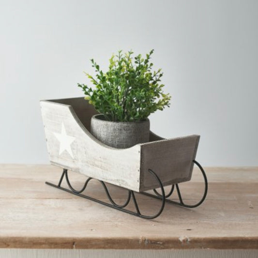 Grey Wooden Sledge